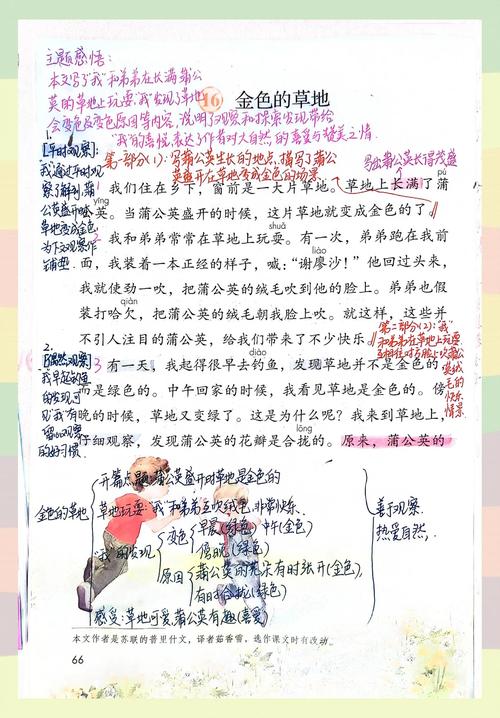 金色的草地一共写了哪两件事？金色的草地主要写了两件事分别是什么