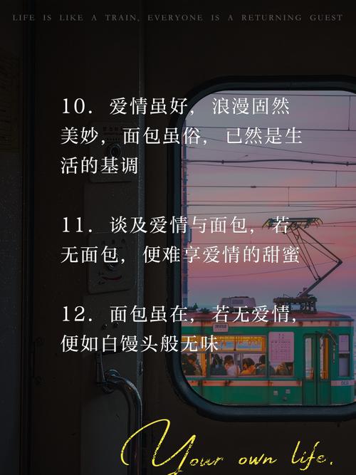 爱情与面包的经典句子？关于爱情与面包的说说