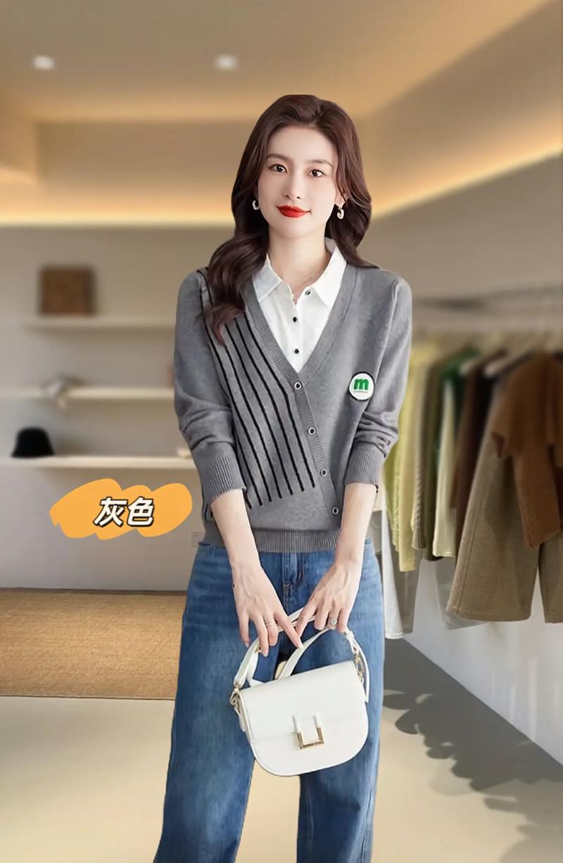 宽松针织衫适合什么身材?宽松针织衫怎么搭最好看图片