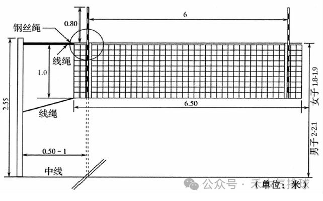 排球的网高多少标准?排球比赛的网高是多少