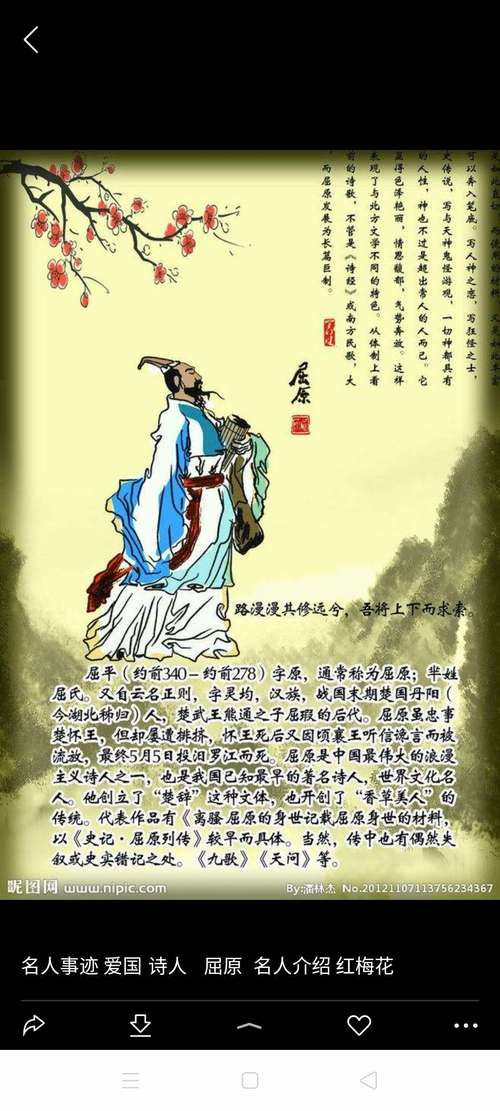 屈原是哪里人位于现在哪里?屈原是那个地方人