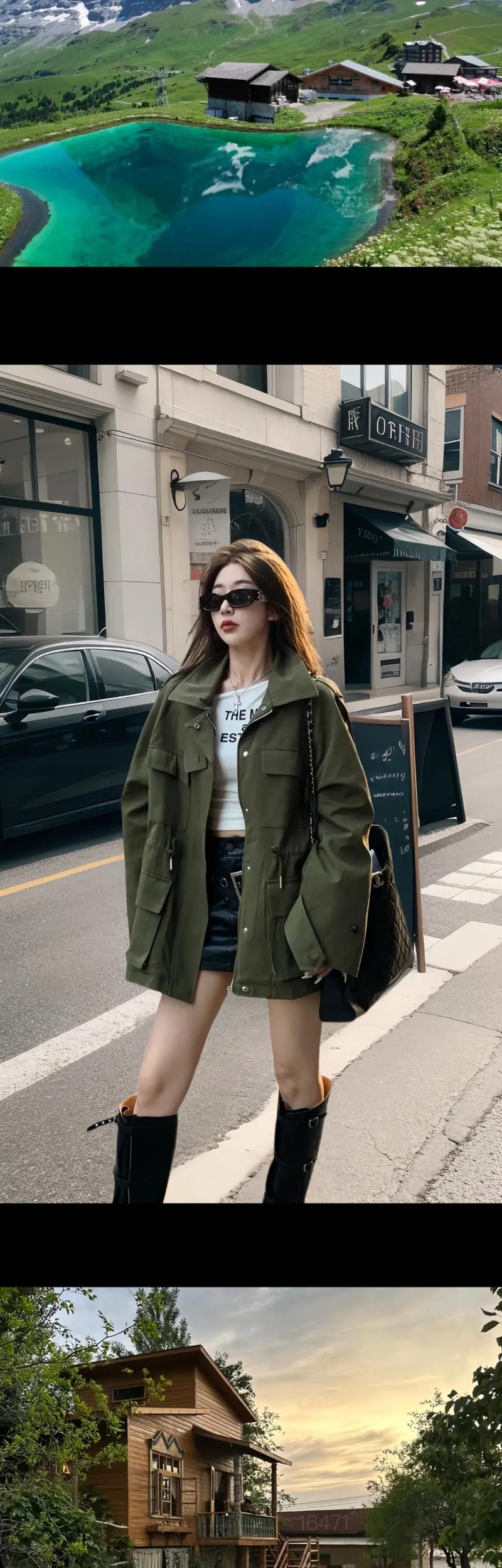 军绿色大衣可以配黑色裤子吗?军绿色大衣可以配牛仔裤吗