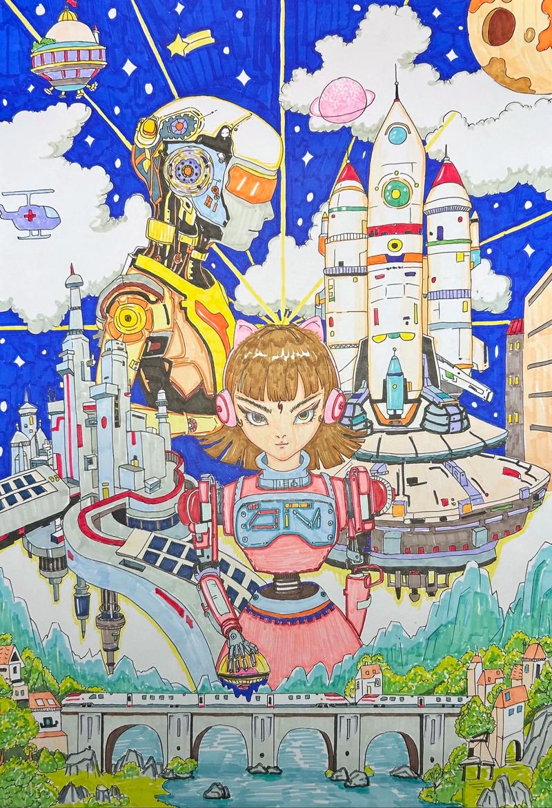 科幻画用什么笔涂颜色好看?科幻画用什么笔涂色最好