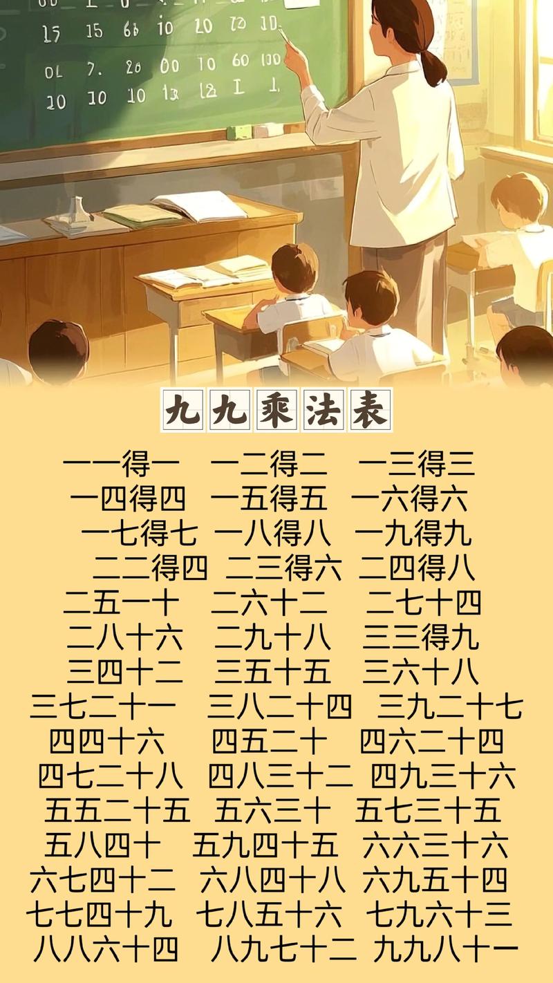九九乘法表的怎么来源的故事?九九乘法表的含义
