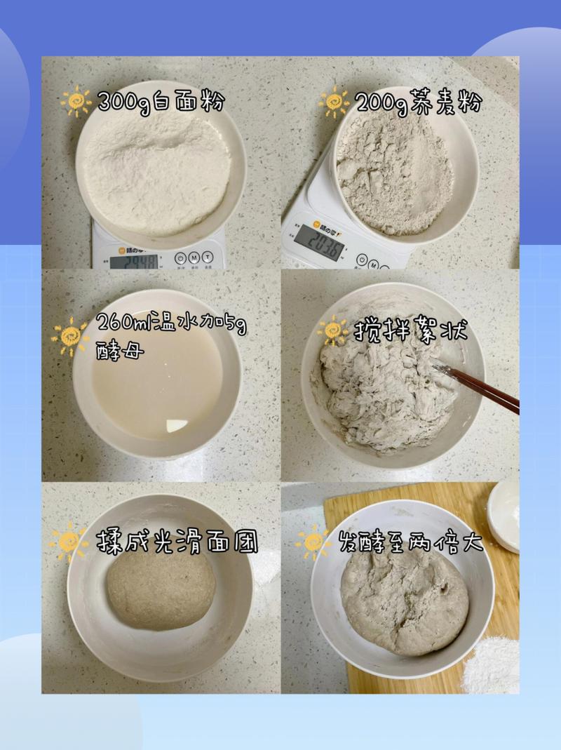 荞麦面怎么做馒头荞麦和白面的比例?荞麦面粉馒头的做法大全窍门