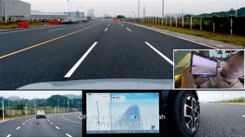 整个前风挡被遮住!小鹏G7蒙眼狂飙 老外坐副驾快吓哭了(图5)