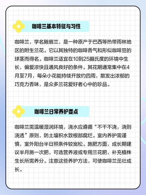 咖啡兰花怎么养殖方法？咖啡兰是兰花吗?好养吗