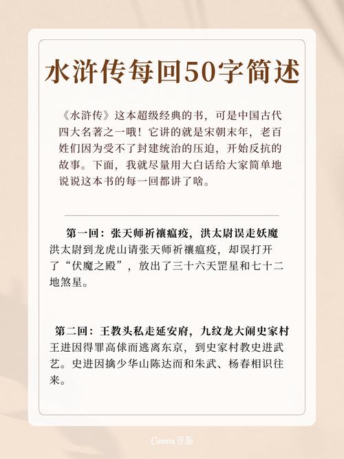 水浒传的经典章回有哪些?水浒传的经典章回有哪些人物
