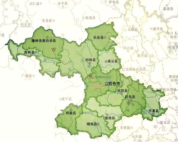 广西省靖西市有几个县?靖西市管多少个县