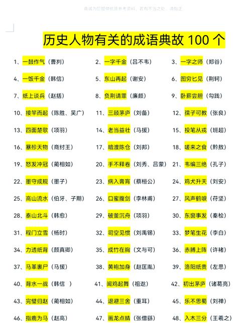 来自历故事的成语？来自历史故事的成语八个
