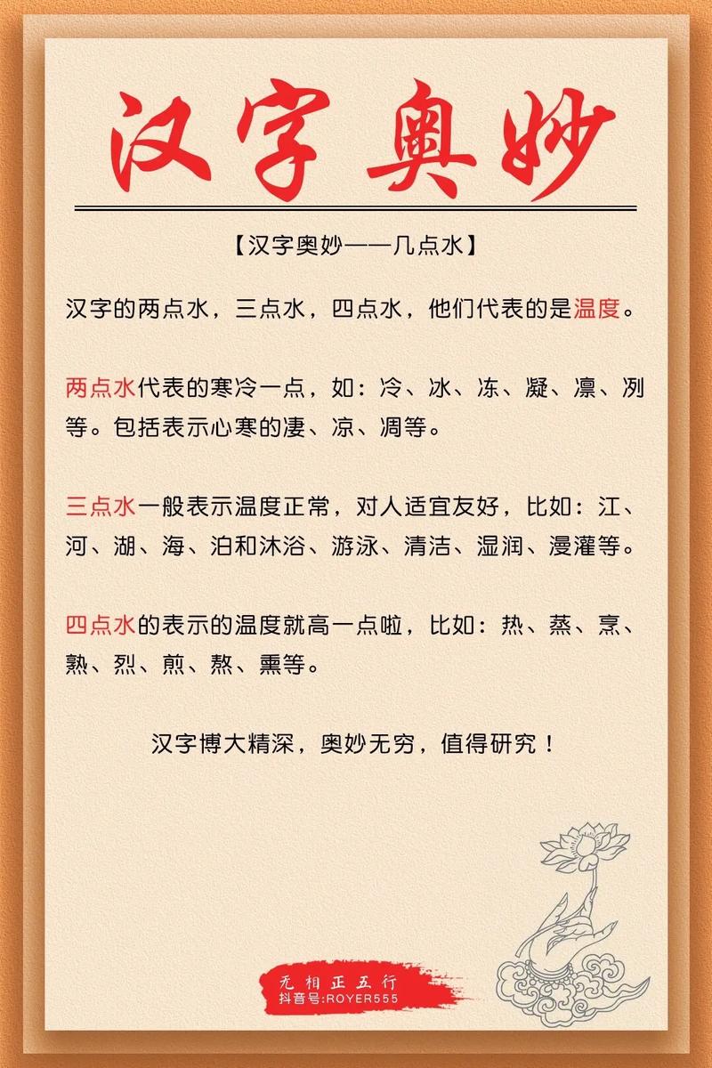 两点水与三点水分别与什么有关？两点水和三点水的字有什么区别