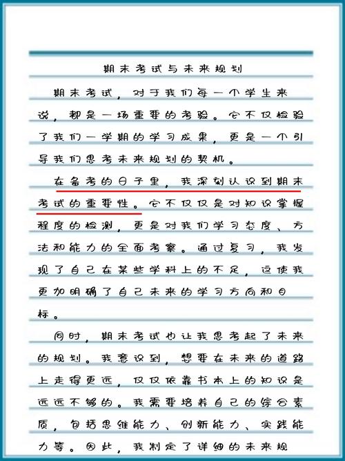 快期末考试的计划?期末考试前的计划200字
