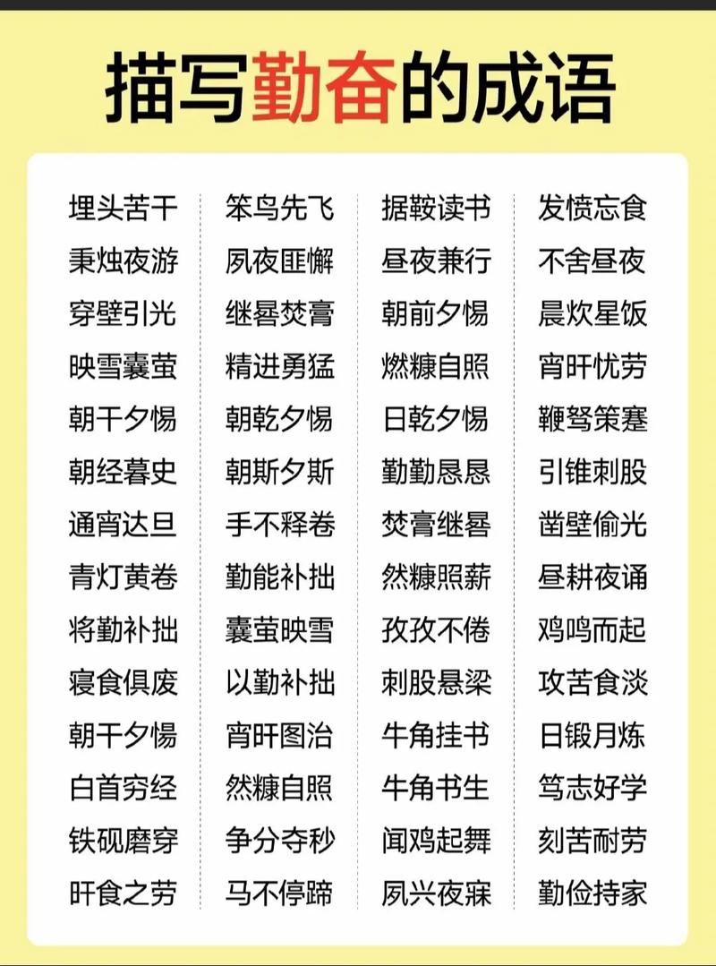 勤什么什么学成语?勤学什么词