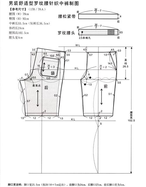 裤子裁剪前后片区别?裤子裁剪注意事项