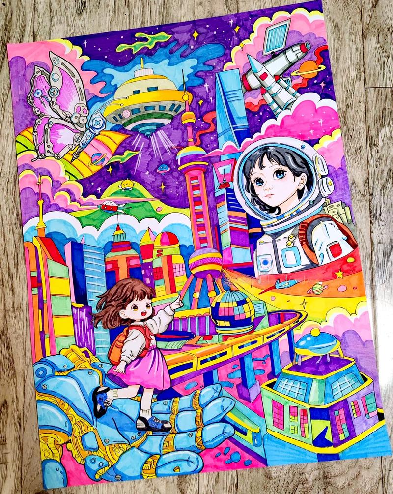 科幻画用几k的画纸？科幻画用几k的画纸合适