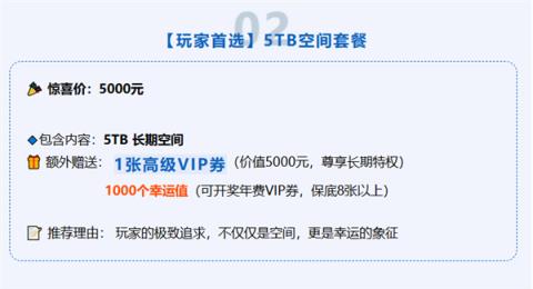 115生活17周年庆：5000元拿下长期VIP 额外送10年VIP+20TB长期空间(图3)