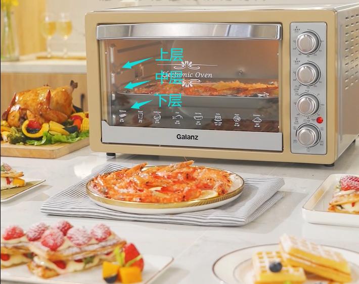 烤箱中层是什么标记？烤箱的中下层是指哪一层