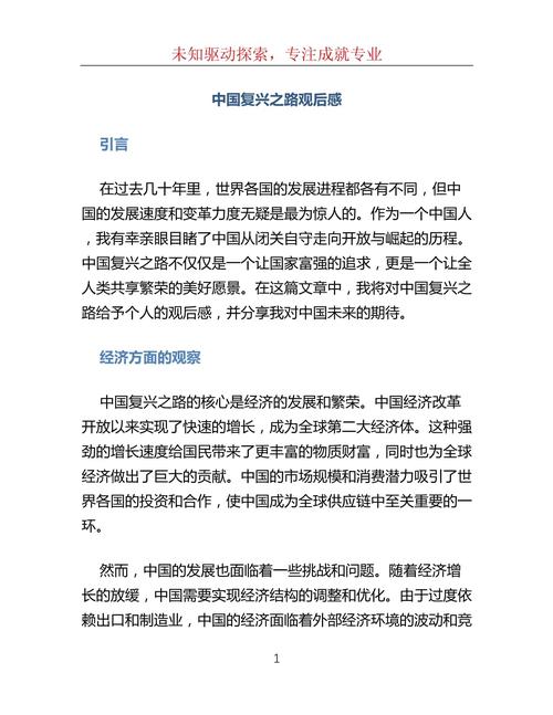 看完复兴之路你的感受400字？看复兴之路的感悟