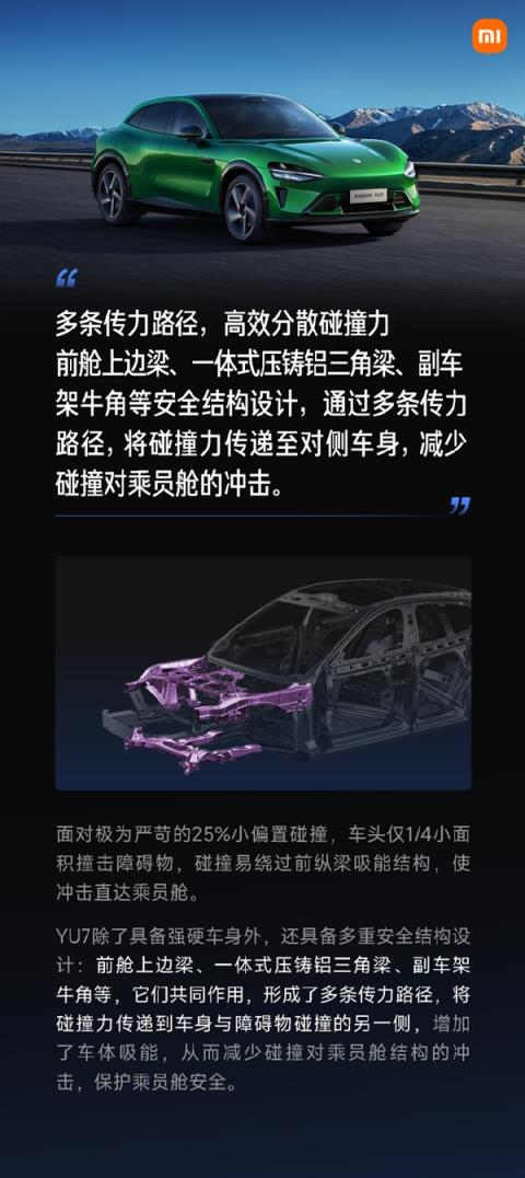小米汽车谈25%小偏置碰撞“丢轮保命”：最大程度保障乘员舱安全(图3)