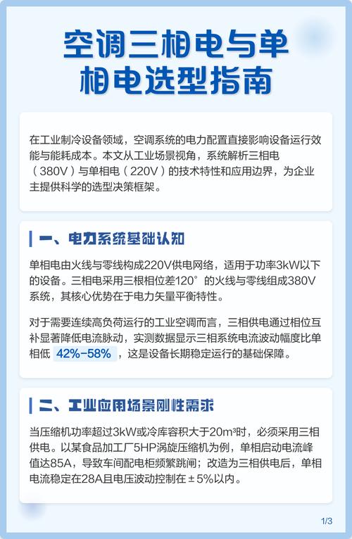 三相空调与单相空调哪个更好?？三相电空调和单相电空调的区别
