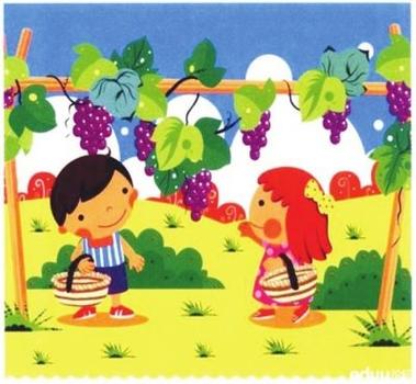 秋天摘葡萄看图写话二年级？秋季摘葡萄看图写话怎么写