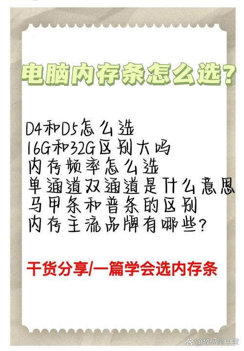 电脑组装内存条,如何选择?配置应注意什么?