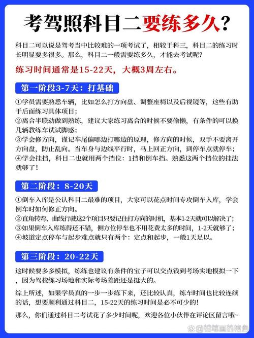 考驾照科目二要练多少小时?驾考科目二需要练多久