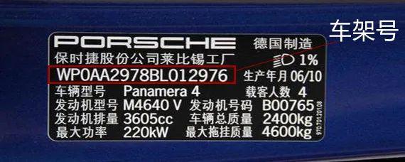 车架号是什么意思 车架号就是汽车的身份证？