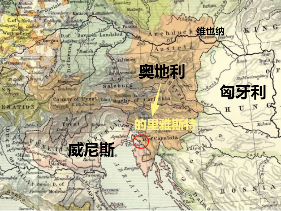奥地利曾经的第一大港口城市,为何被意、斯、克三国瓜分了?