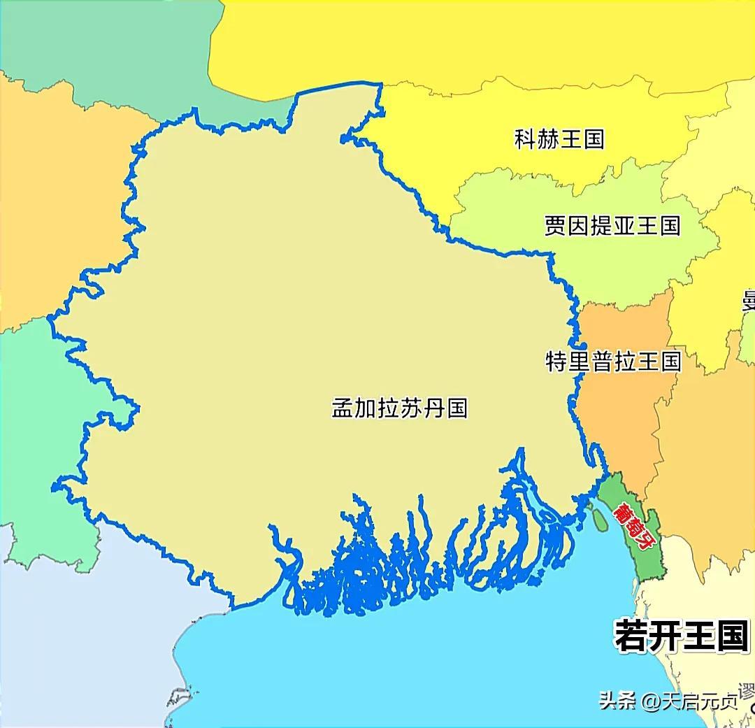 孟加拉国地形图变迁:从大孟加拉变为小孟加拉,为何国土少了一半?