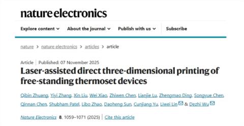 厦大团队首创激光直写打印技术:热固材料固化提速5万倍(图2)