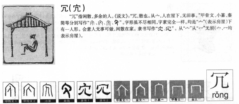 冗余什么意思怎么读?冗的读音和意思!