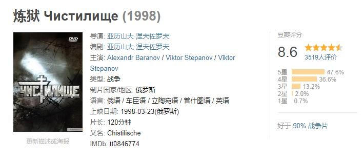 豆瓣评分最高十部国外战争电影,有海空大战,车臣战,部部必看