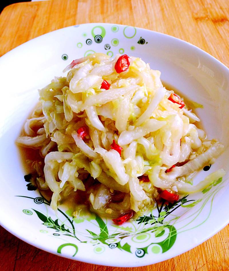 凉拌白菜帮十种绝味做法,爽口开胃一学就会