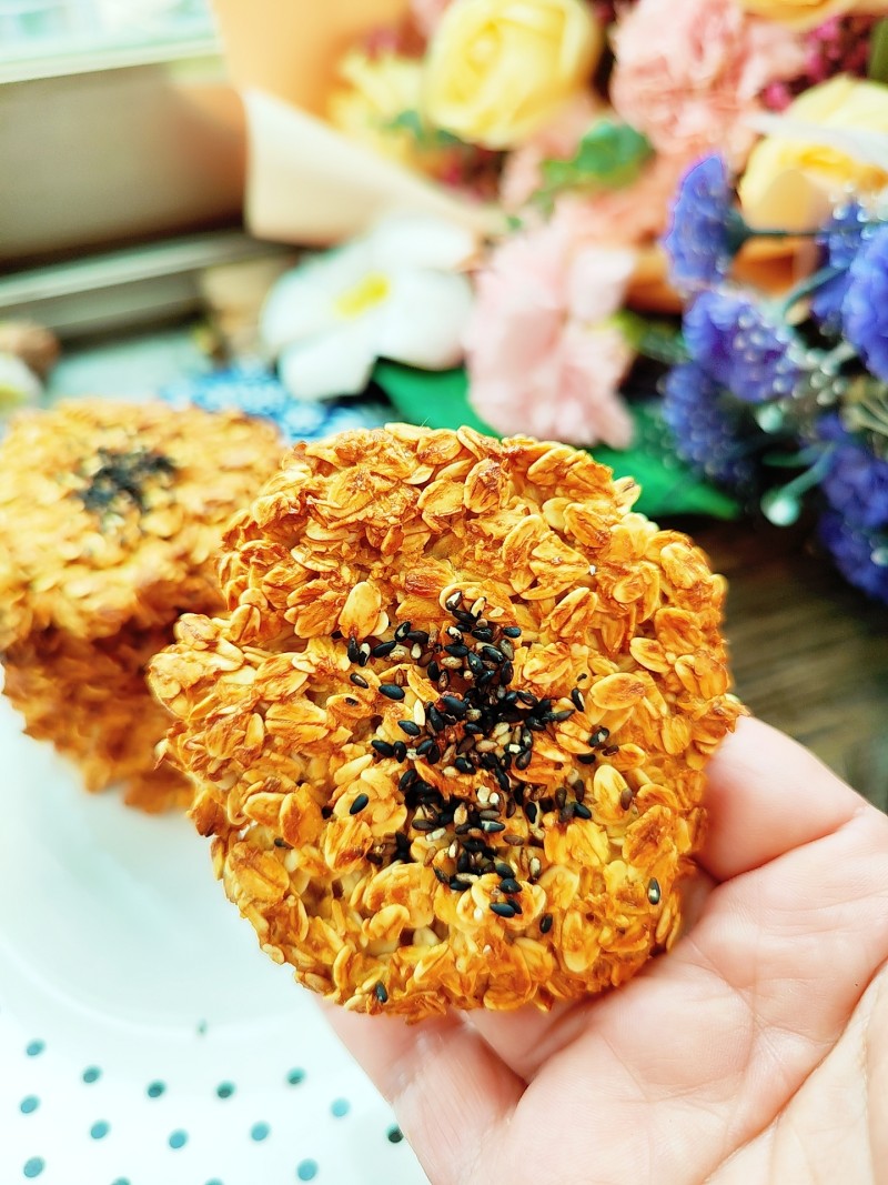 正宗青菜燕麦饼做法,健康美味轻松学