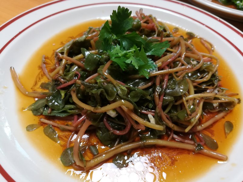 浇油马齿苋美味秘诀与必备配料