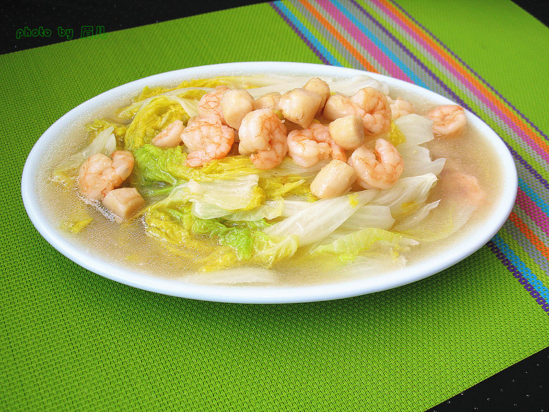 正宗虾仁娃娃菜做法,鲜嫩秘诀全公开