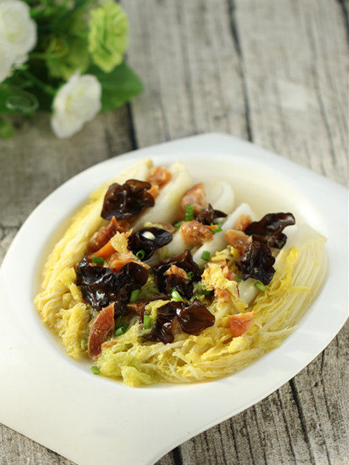 正宗虾仁娃娃菜做法,鲜嫩秘诀全公开