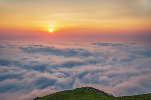 武功山云海在哪个位置看?哪个季节观赏最佳