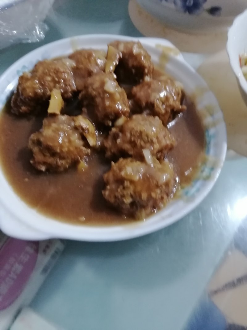 黄焖肉丸子的美味秘诀与做法