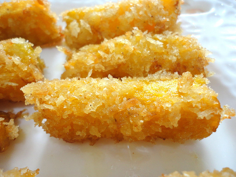 黄金南瓜条家常做法，香甜软糯食谱大全-图1