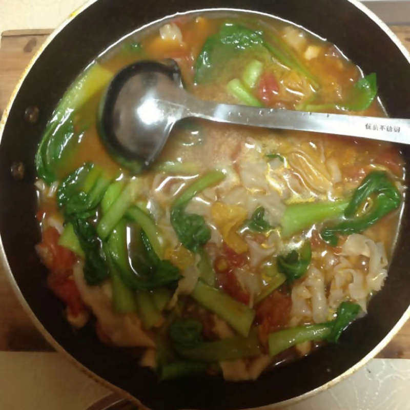 家常茄汁面片汤做法，酸甜开胃超简单-图3