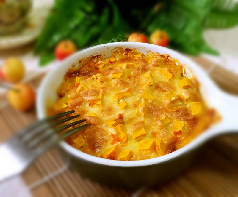 芝士南瓜泥家常做法配料大全-图2