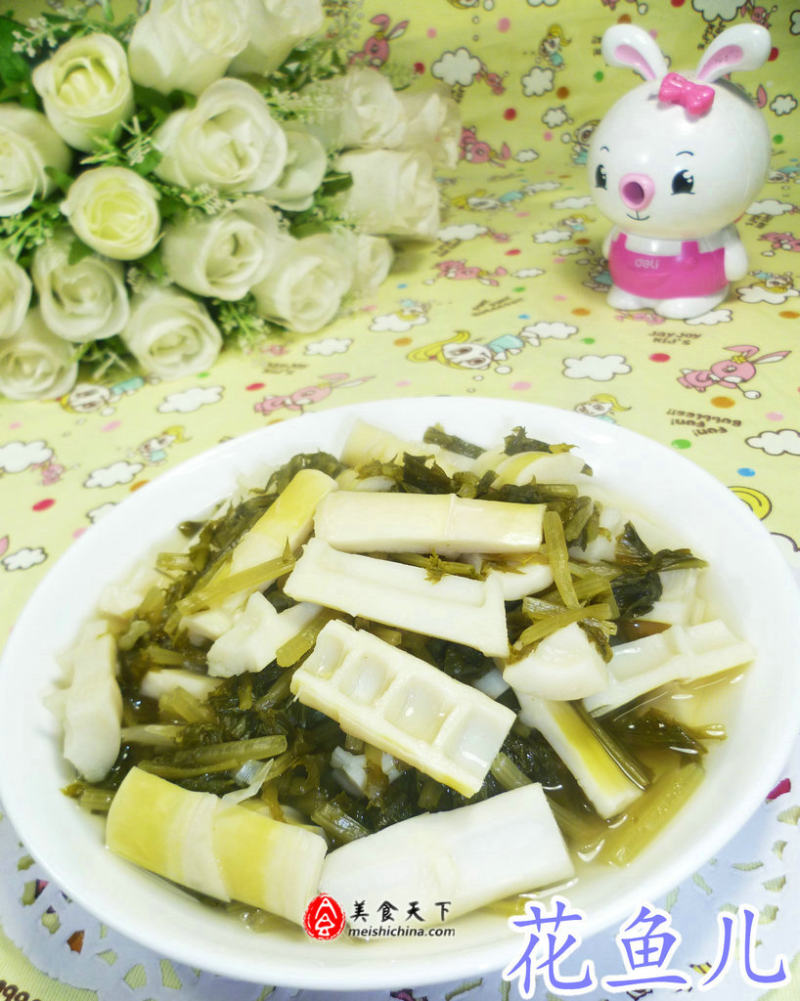 雪菜煮雷笋正宗做法大全，鲜香脆嫩一学就会-图4