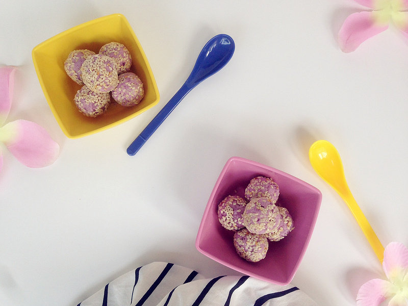 芝麻紫薯饼家常做法：配料与步骤全解析-图1