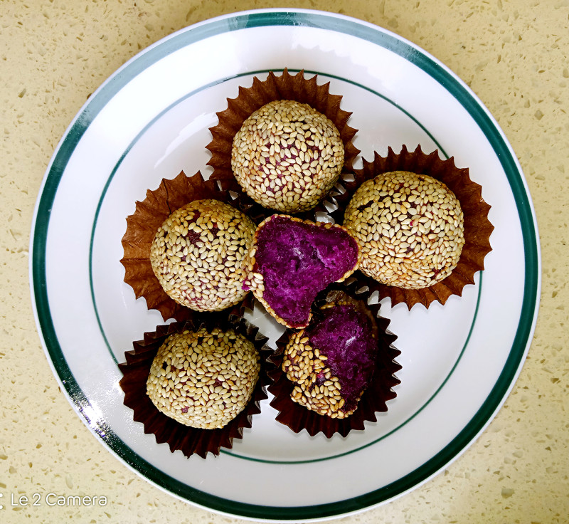 芝麻紫薯饼家常做法：配料与步骤全解析-图2