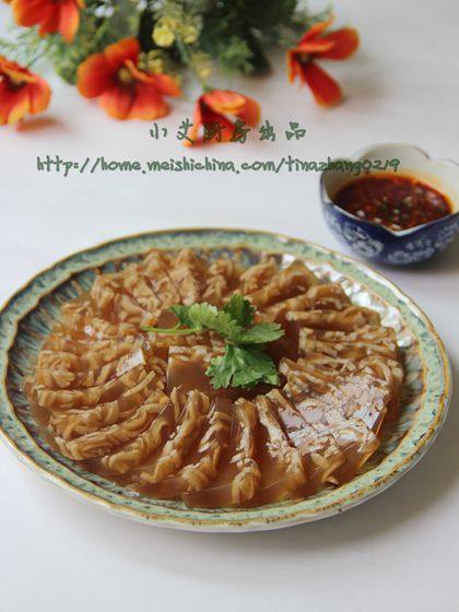 蒜蓉肉皮冻家常做法，这样做好吃极了-图2