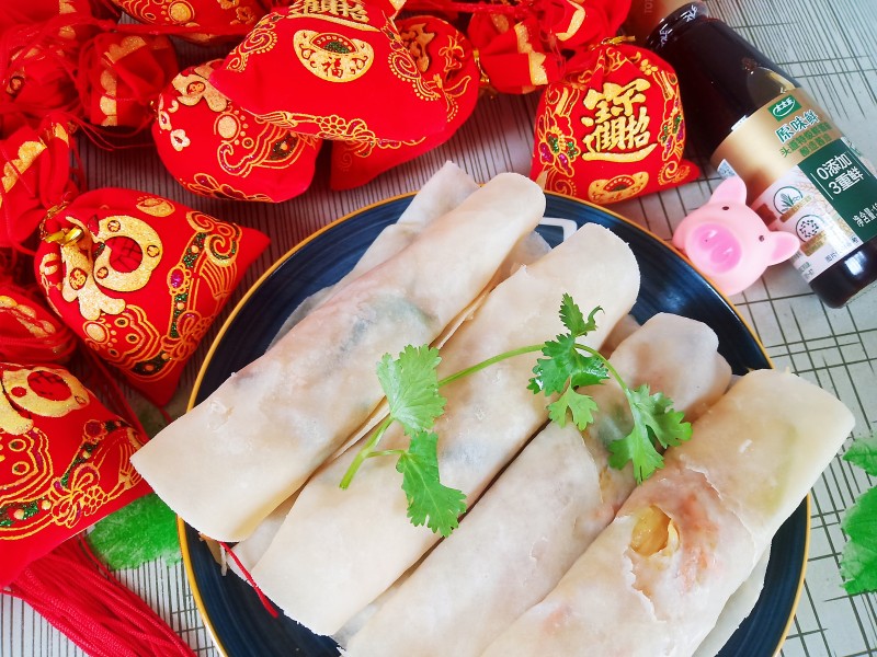 素三丝春卷家常做法，酥脆秘诀全公开-图5