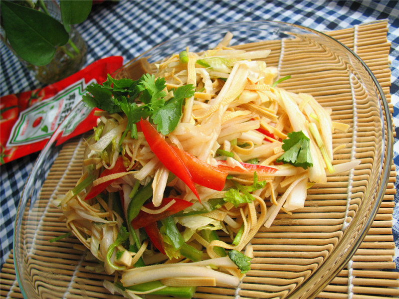 白菜炒凉皮正宗做法，这样做最美味-图5