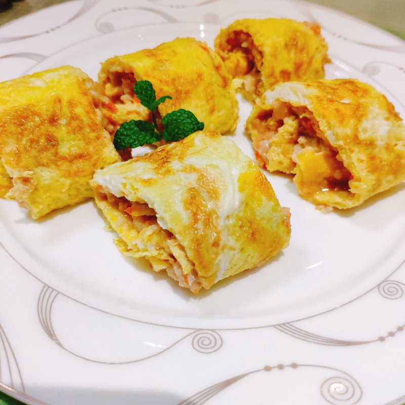 鸡蛋虾肉卷家常做法详解